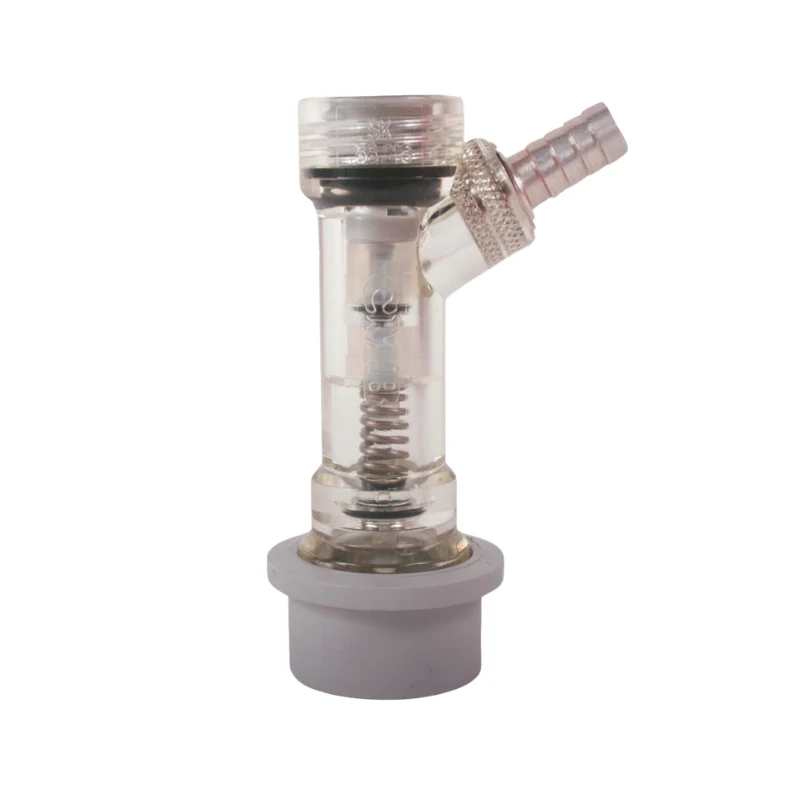 ball-lock-gas-coupler-with-14-flare-internal-check-valve Ball Lock Gas Coupler Built-in Check Valve 1/4" MFL - Image 1