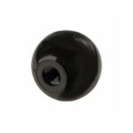 Faucet Knob Round (Ball) Black Plastic
