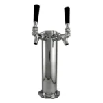Column Tower Double Faucet Chrome
