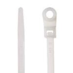 Cable Tie White 8" with Mounting Hole
