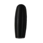 Faucet Knob Oblong Black Plastic