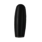 Faucet Knob Oblong Black Plastic
