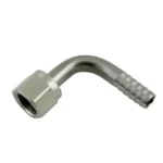 Elbow 90° Swivel 1/4" FFL x 1/4" Barb SS