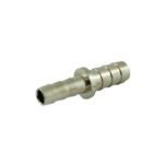 Hose Splicer 3/16" x 1/4" Barbs Chrome