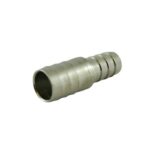 Hose Splicer 3/8" x 1/2" Barbs Chrome
