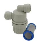 Push-In Strainer/Filter 3/8" OD Inlets - 200 Micron Mesh DMfit