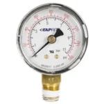 Pressure Gauge 0-160 psi 1/4" MPT RHT Taprite