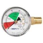 Pressure Gauge 0-2000 psi 1/4" MPT LHT