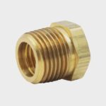 Reducer 1/4" FPT x 3/8" MPT Brass