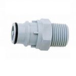 Quick Release High Flow Male x 3/8" MPT and Shut Off Valve