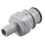 Quick Release High Flow Male x 1/2" Barb and Shut Off Valve