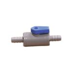 In-line Shut-off Valve Plastic 1/2" Barb Lexan