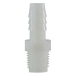 Nipple 3/8" MPT x 3/8" Male Barb Nylon