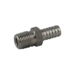 Hose Stem 1/4" MPT x 1/4" Barb SS