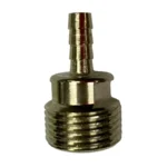 Adapter 3/16" Barb to 5/8" BSP Male Hex Thread Chrome