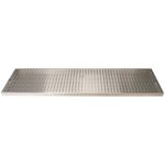 Drip Pan Counter Mount 8" x 36" with Drain SS