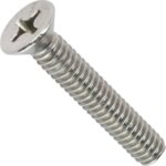 Machine Screw Flat Top Philips 4" 10-24 for Draft Towers SS