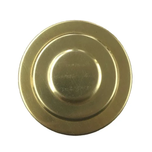 tb-00002 Cap for 3" Column Tower Polished Brass - Image 1