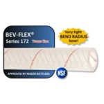 Tubing, Braided Polyethylene with Red Stripe 1/4" ID, by the Foot