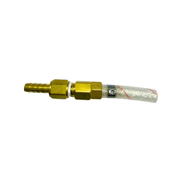 1102541.webp In-Line Gas Check Valve 5/16" Barb x 1/4" Braided Tubing - Image 1