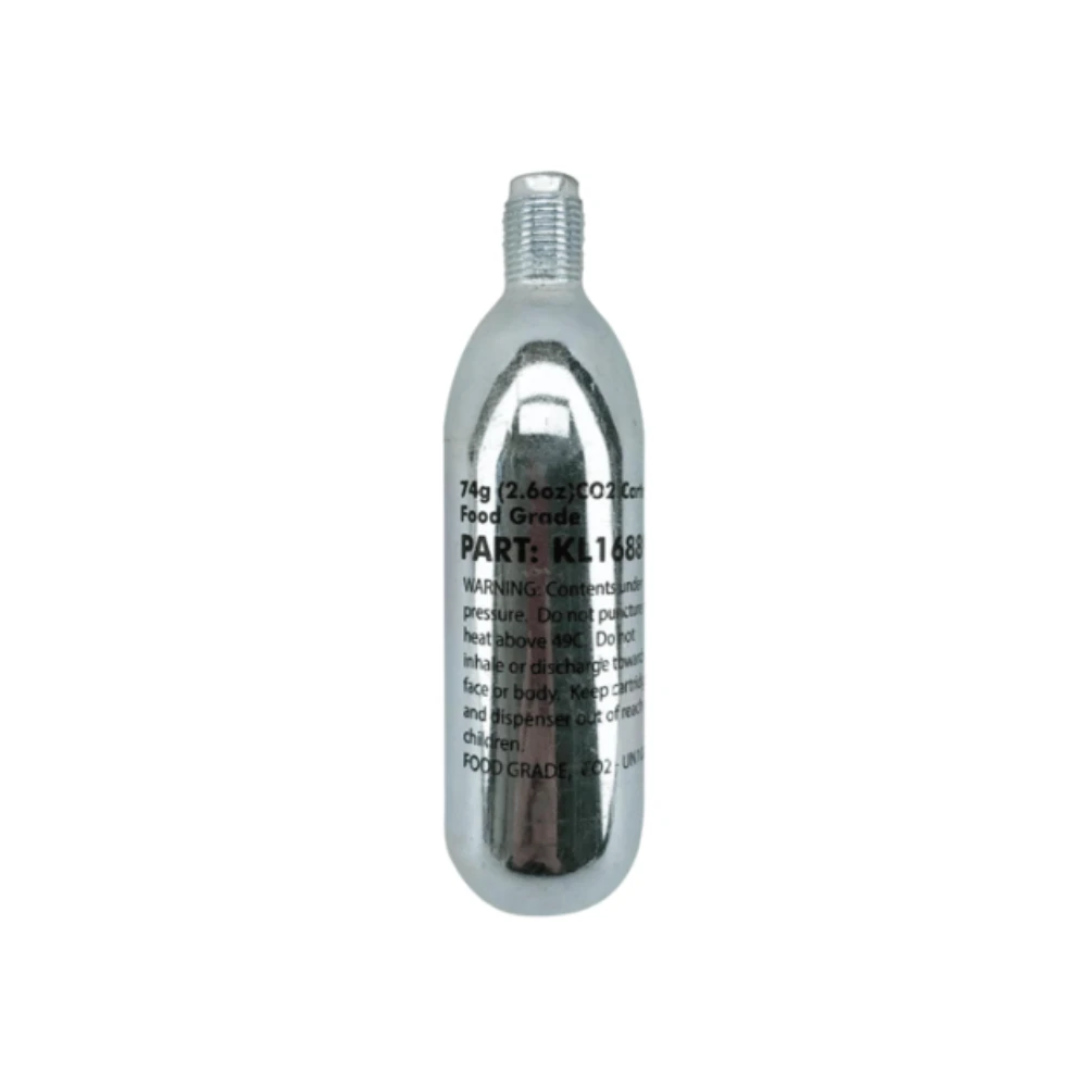 1102932.webp CO2 Cartridge, 74 g, 5/8-18 UNF thread, Kegland - Image 1