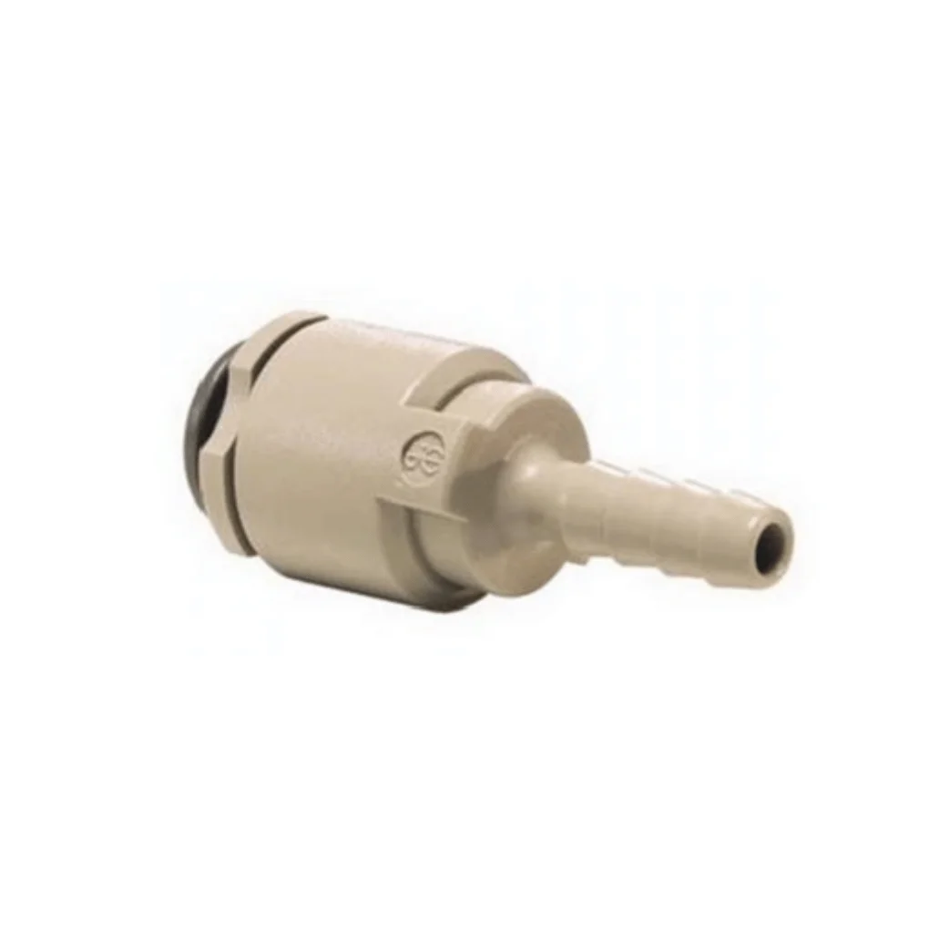 1104319-1.webp Push-In Fitting 1/4" SS Female x 1/4" Barb John Guest Superseal - Image 1