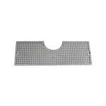 Drip Tray with Cut-Out & Drain 8 1/2" x 24" SS