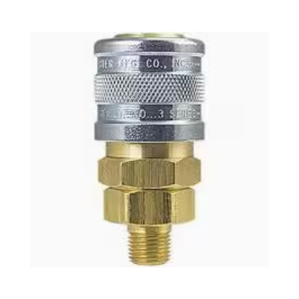 3103.webp Quick Release Coupling Industrial Female x 1/4" MPT Brass/Steel - Image 1