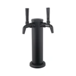 Column Tower Double Matte Black NukaTap Faucet KOMOS
