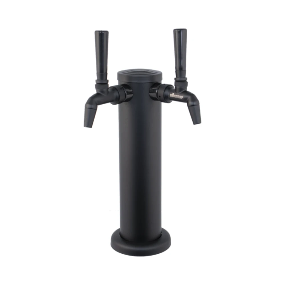 47107.webp Column Tower Double Matte Black NukaTap Faucet KOMOS - Image 1