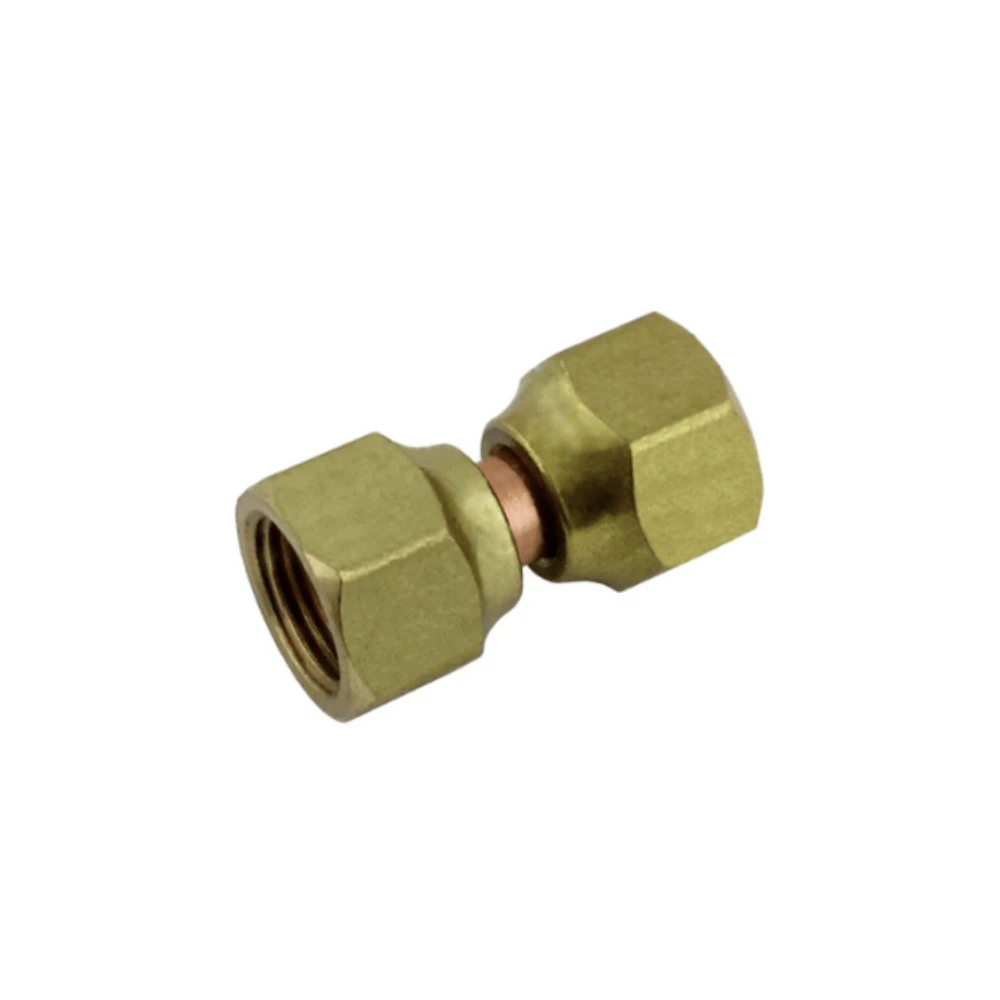 aa-05454.webp Swivel Union - 1/4" FFL x 1/4" FFL Brass - Image 1