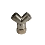 Y Splitter Hex Beer 3/8" Bore SS