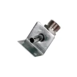 Wall Mount, 3/8 hose Barb to Male Hex Thread, SS