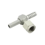 Hose Tee 1/4" FFL Swivel x 1/4" Barb x 1/4" Barb SS
