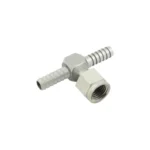 Hose Tee 1/4" FFL Swivel x 1/4" Barb x 1/4" Barb SS