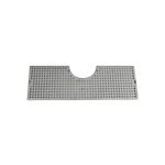 Drip Tray with Cut-Out & Drain 8 1/2" x 24" SS