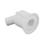 White Plastic Drain Socket 1/2" Barb