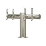 Tee Tower 4 Faucet SS Glycol Metropolis Micro Matic