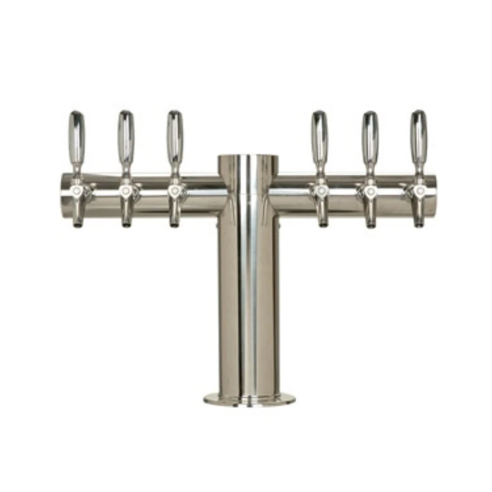 metropolis-t-6-304-faucets-polished-stainless-steel-glycol-cooled-metro-t-6psskr.webp Tee Tower 6 Faucet SS Glycol Metropolis Micro Matic - Image 1