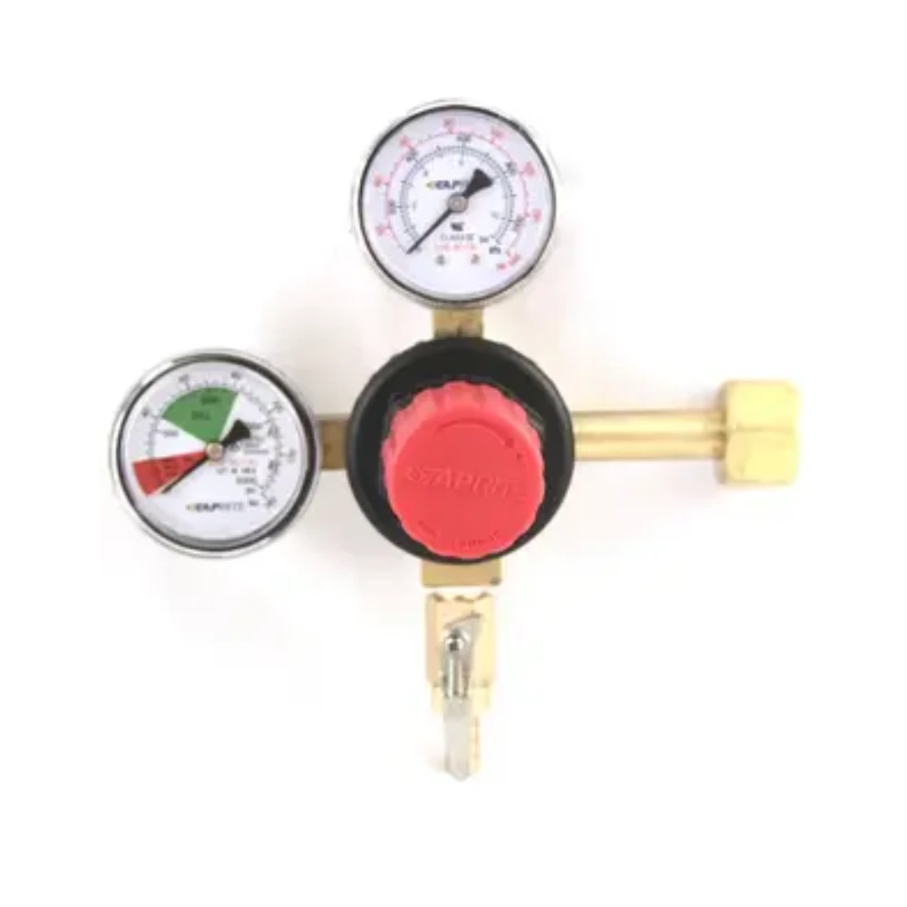 regulator-double-gauge-primary-he-07601.webp Regulator, Primary Dual Gauge High-pressure 0-160 psi Taprite T5741PMHPT - Image 1