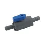 In-line Shut-off Valve Plastic 3/8" Barb [Lexan]