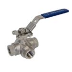 Ball Valve 3-Way 1/2" FPT SS