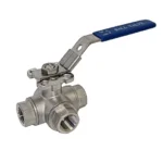 Ball Valve 3-Way 1/2" FPT SS
