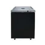 Kegerator, No Tower (1) 1/2 Keg, 25", Black Vinyl, Micro Matic Pro-Line,