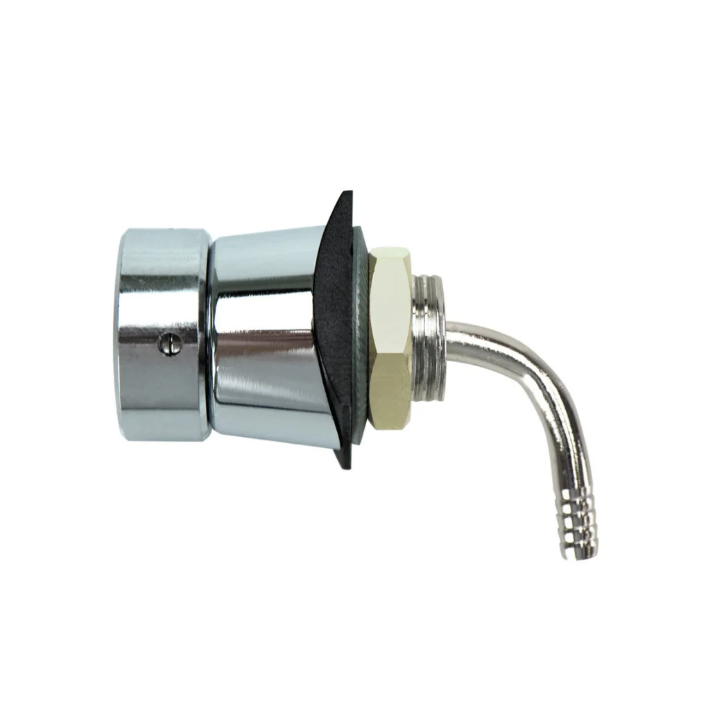ca-02612-2.webp Shank Assembly 2" x 1/4" Bore & Elbow Hose Barb Chrome - Image 1